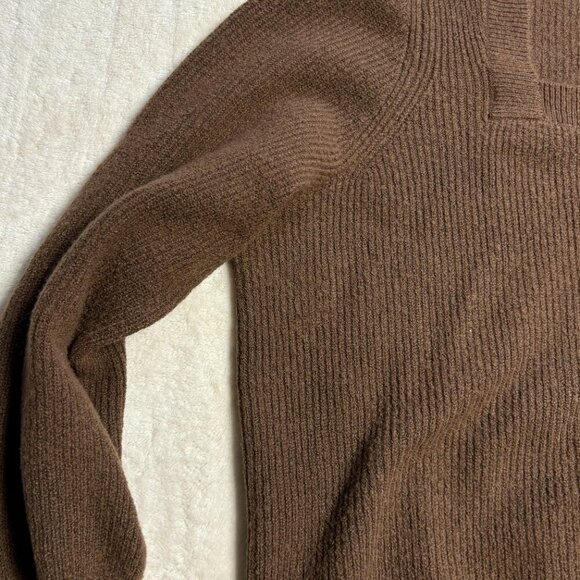 Madewell Womens Plus Melwood Square Neck Pullover Sweater 3X Coziest Yarn Brown - Picture 5 of 16